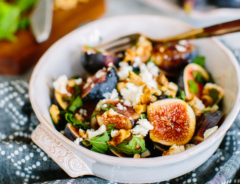 Fig, Mint, and Goat Cheese Salad