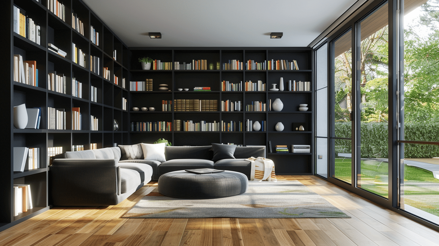 Black_Built-in_Bookshelves