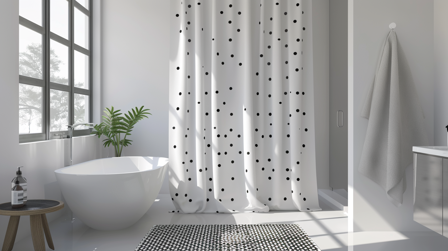 Black_and_White_Polka_Dots_Shower_Curtain