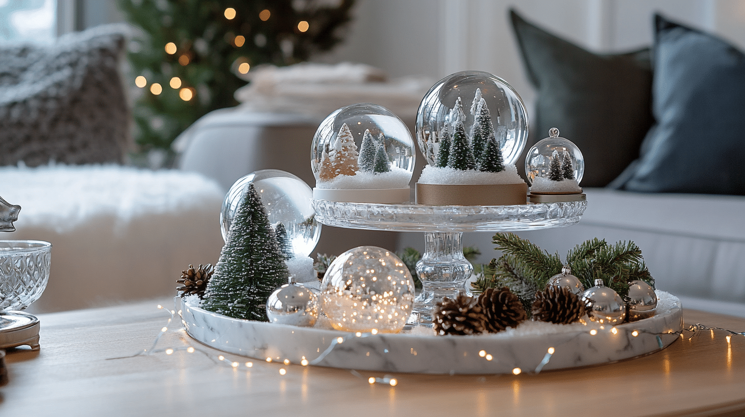 Crystal_Cake_Stand_Topped_with_a_Snow_Globe_Collection