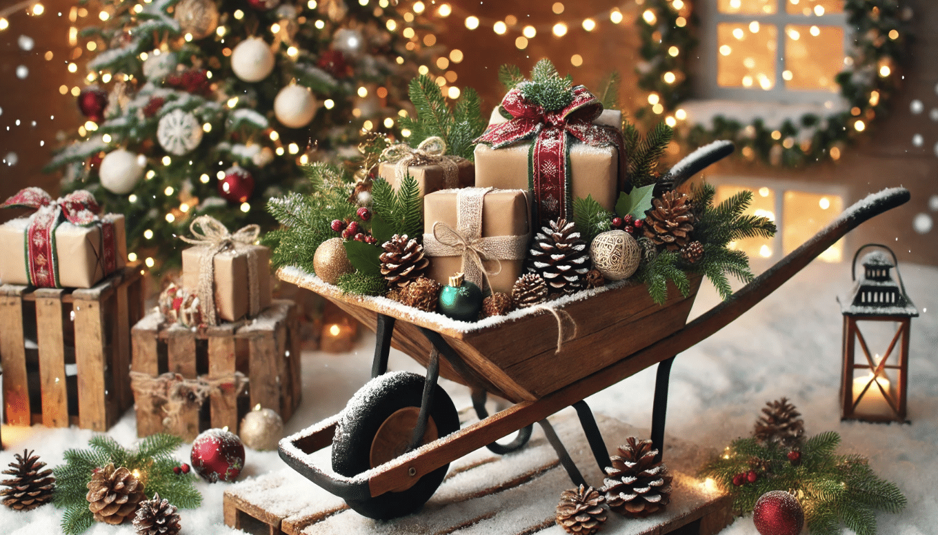 DIY_Wheelbarrow_Christmas_Decor