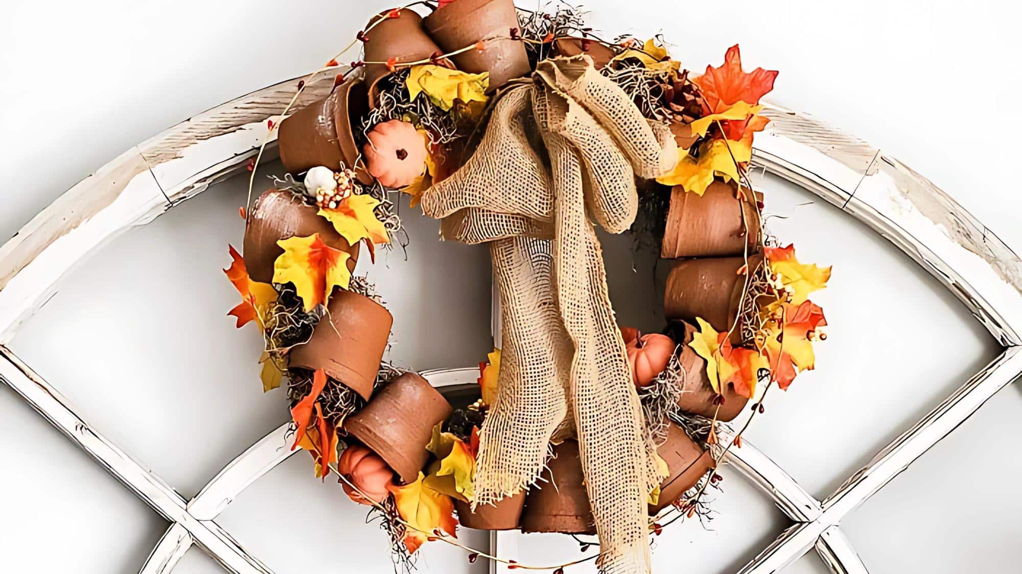 Faux_Terracotta_Pot_Wreath_A_Rustic_Autumn_Delight