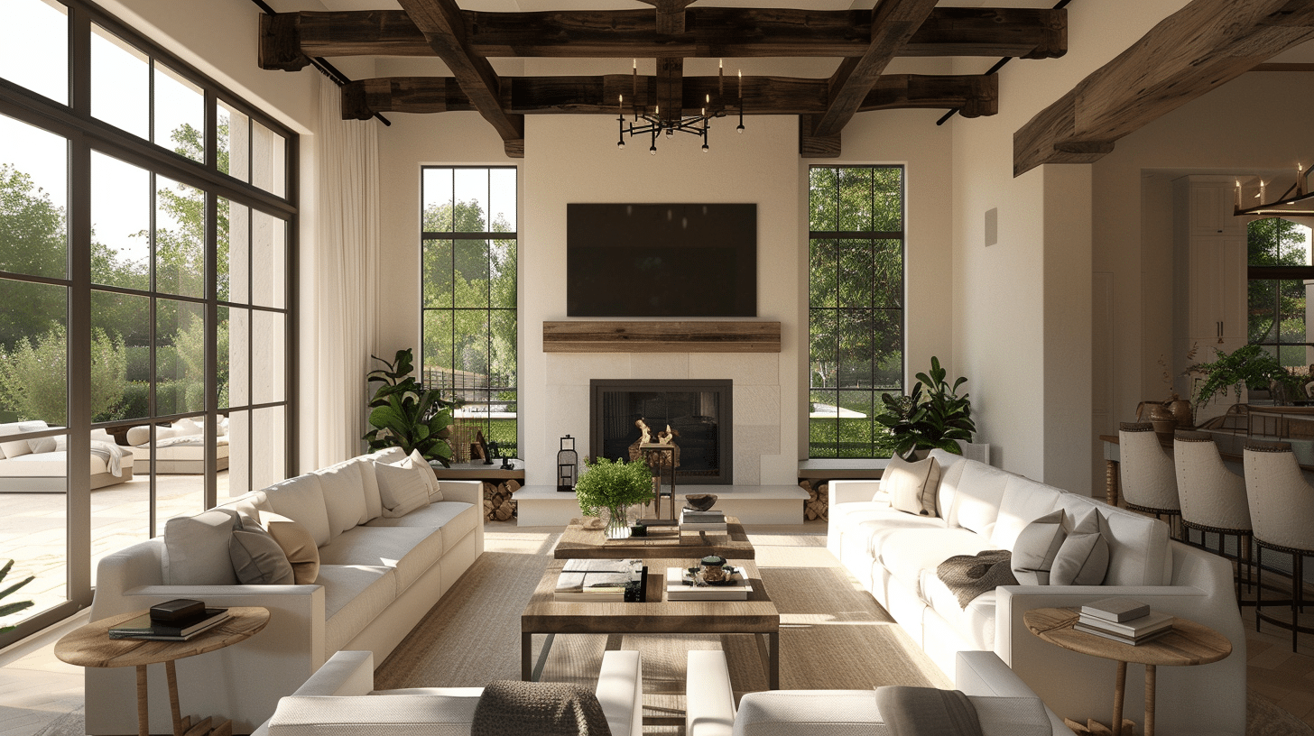 Fireplace_and_TV_with_Windows_on_Each_Side