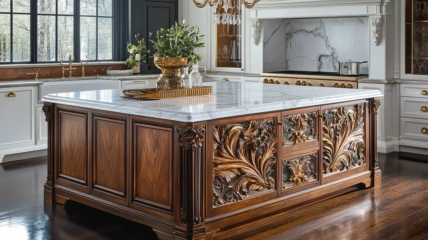 Old-World_Glam_Kitchen_Island