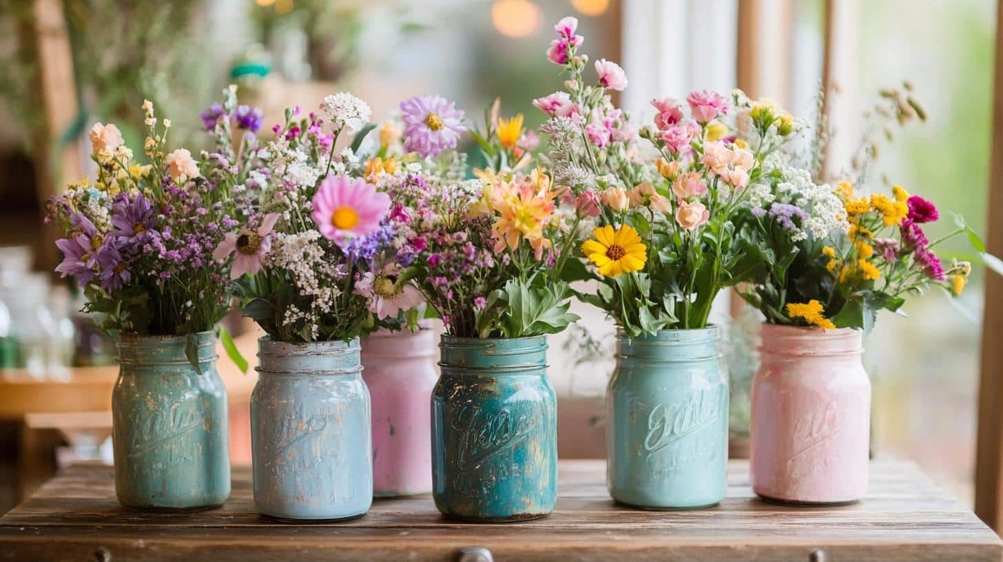 Painted_Mason_Jar_Vase