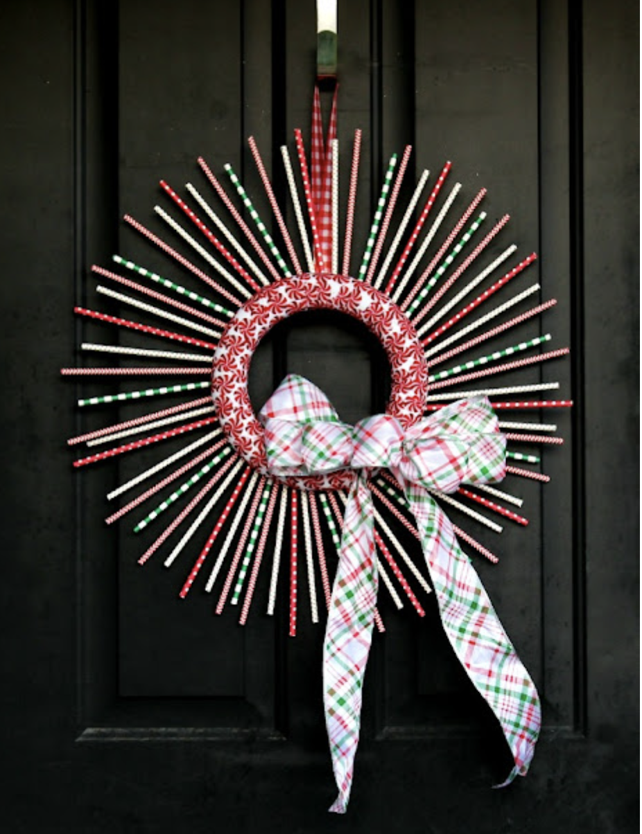 Paper_Straw_Christmas_Wreath