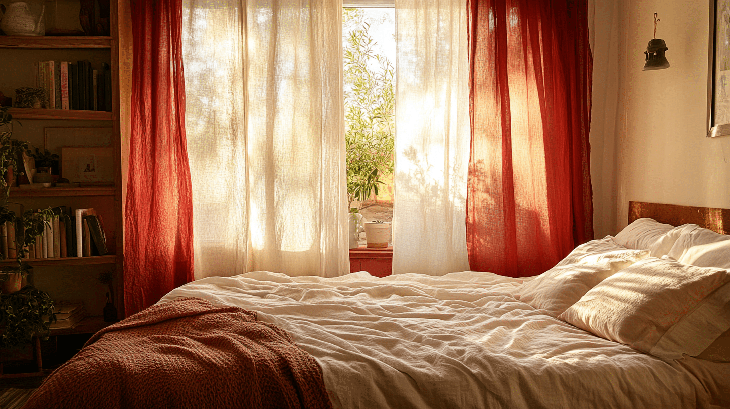 Rustic_Red_Sheer_Curtains