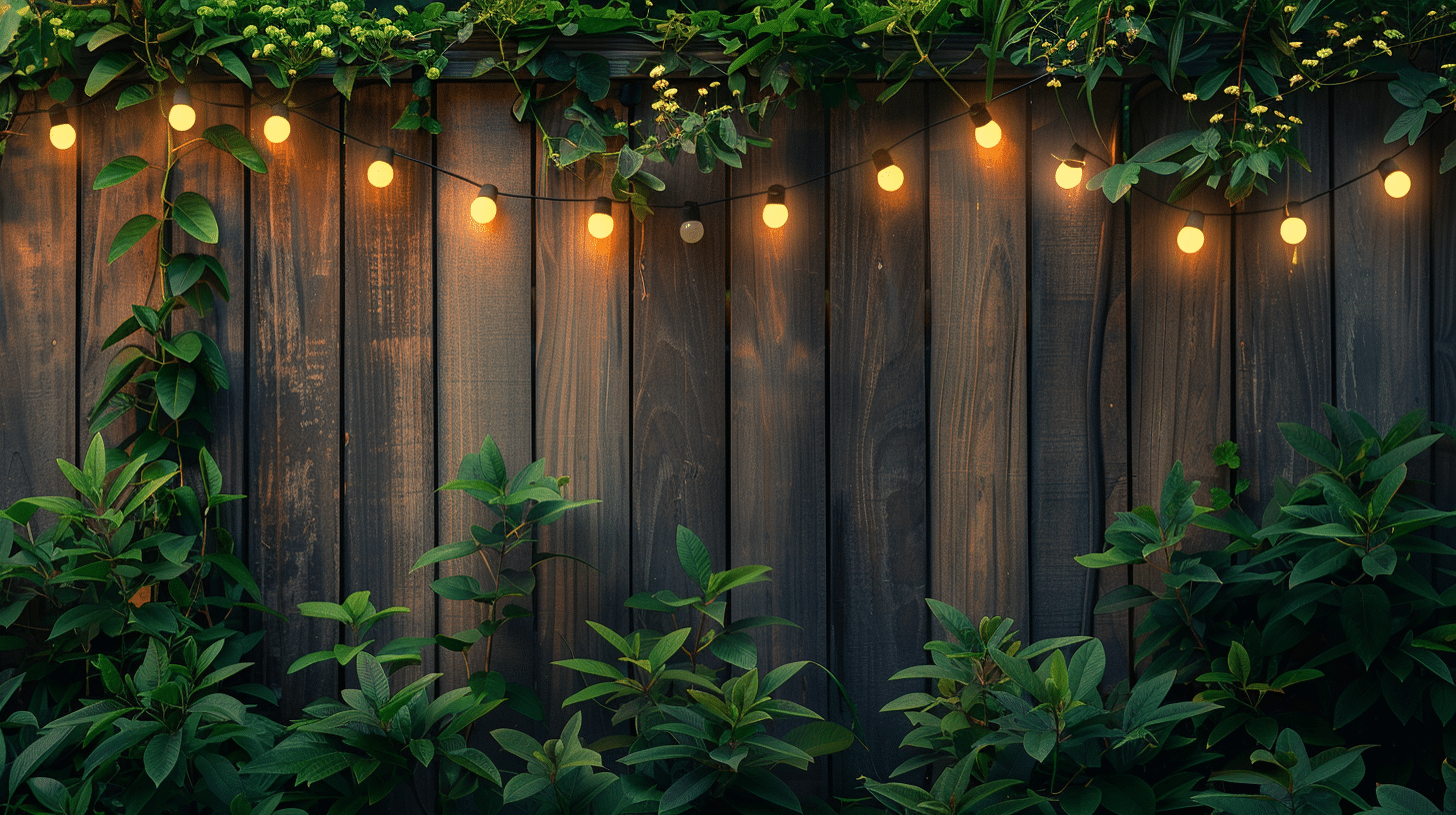 String_Lights_On_Wooden_Fence