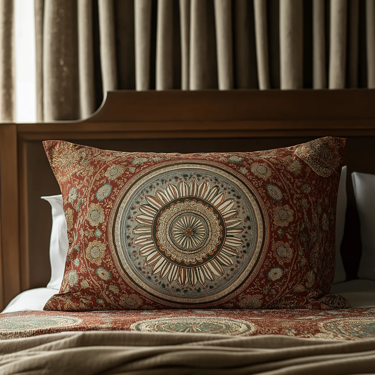 Sunburst_Delight__Red_Mandala_Print_Pillow_Sham