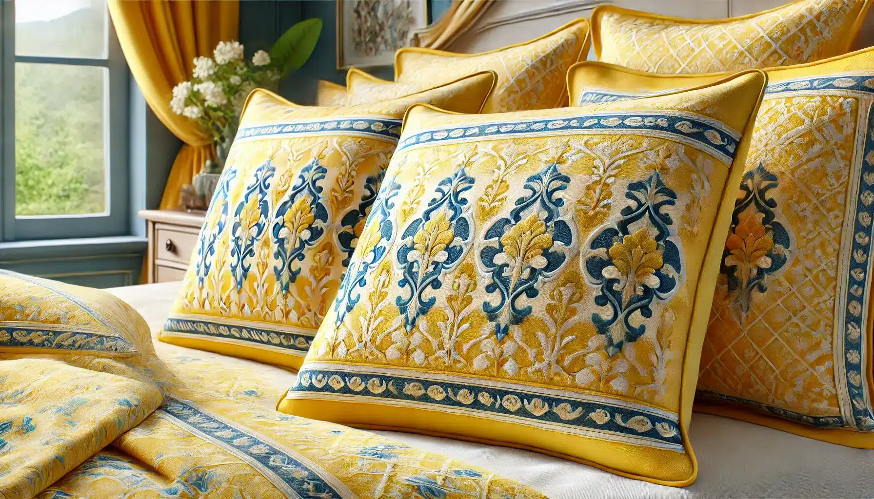 Sunny_Meadow__Yellow_and_Blue_Floral_Pillow_Sham