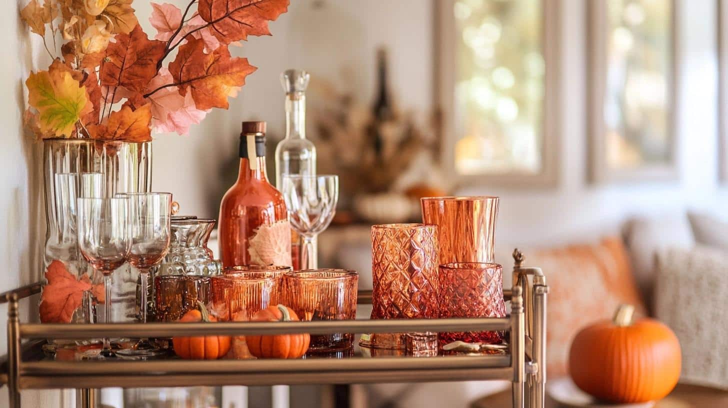 A_Boho_Fall_Bar_Cart