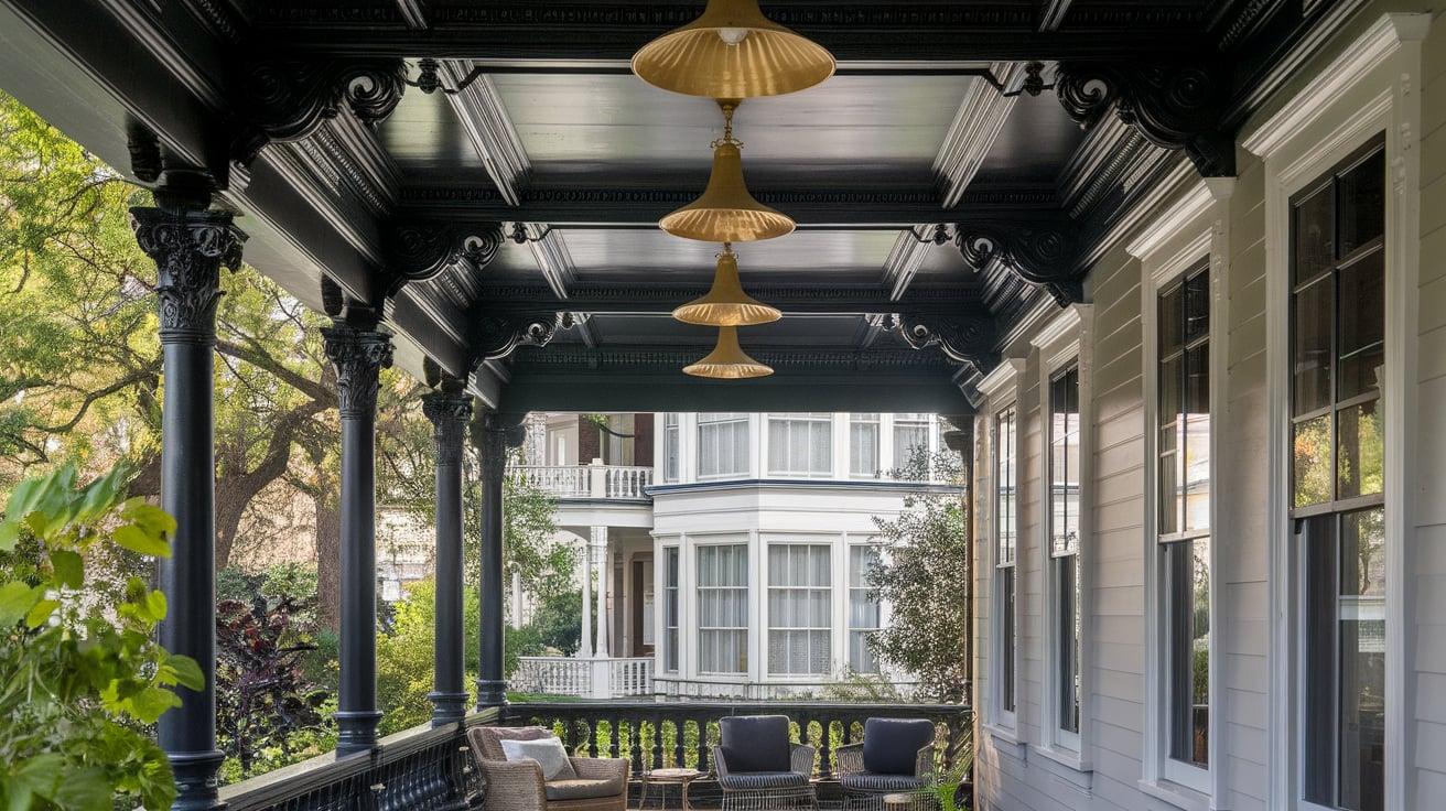 Black_Textured_Ceiling_with_Molding