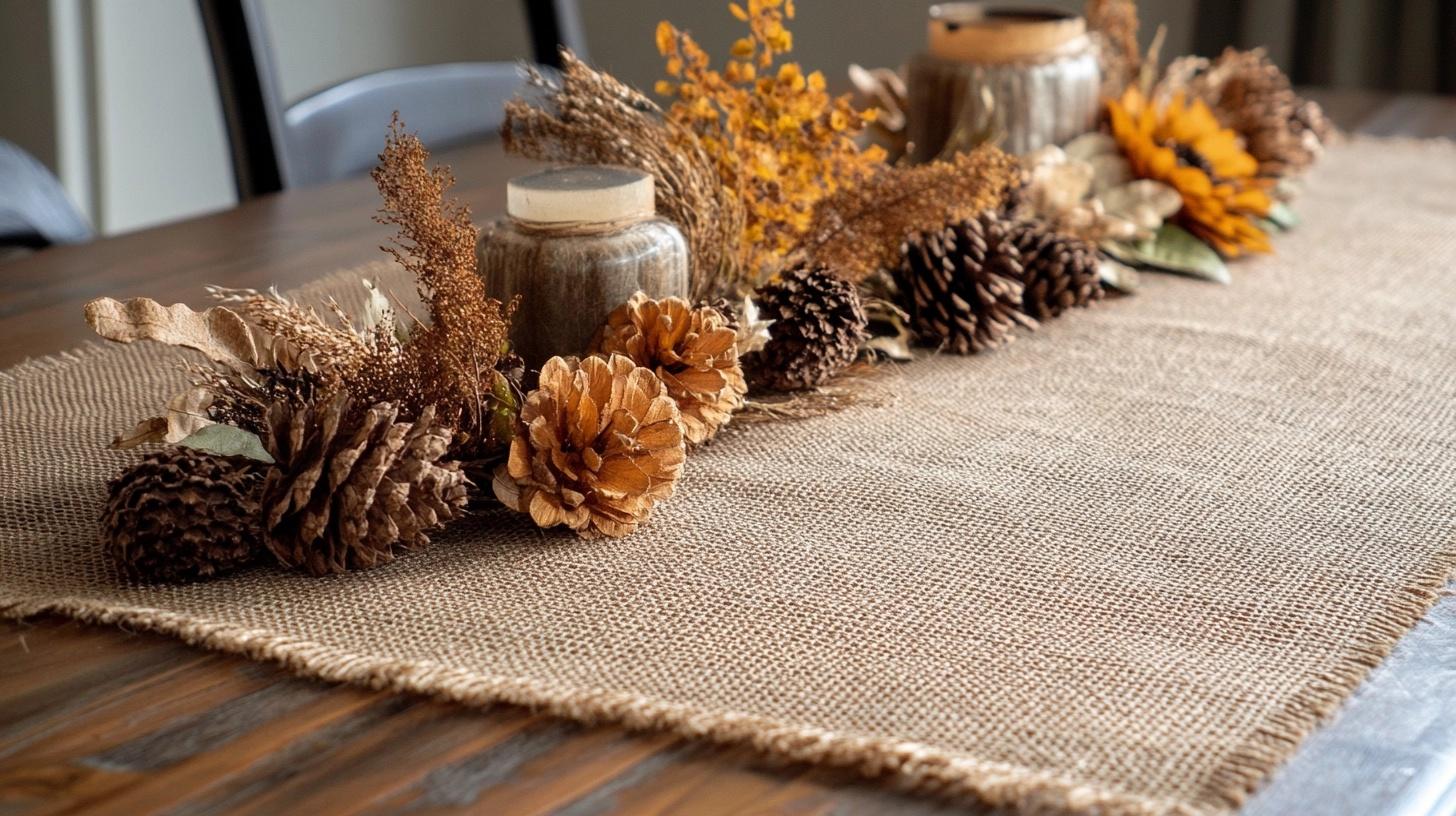 Burlap_Table_Runners_with_Dried_Foliage