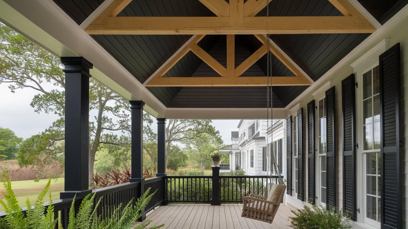 Charcoal_Black_Ceiling_with_Exposed_Beams