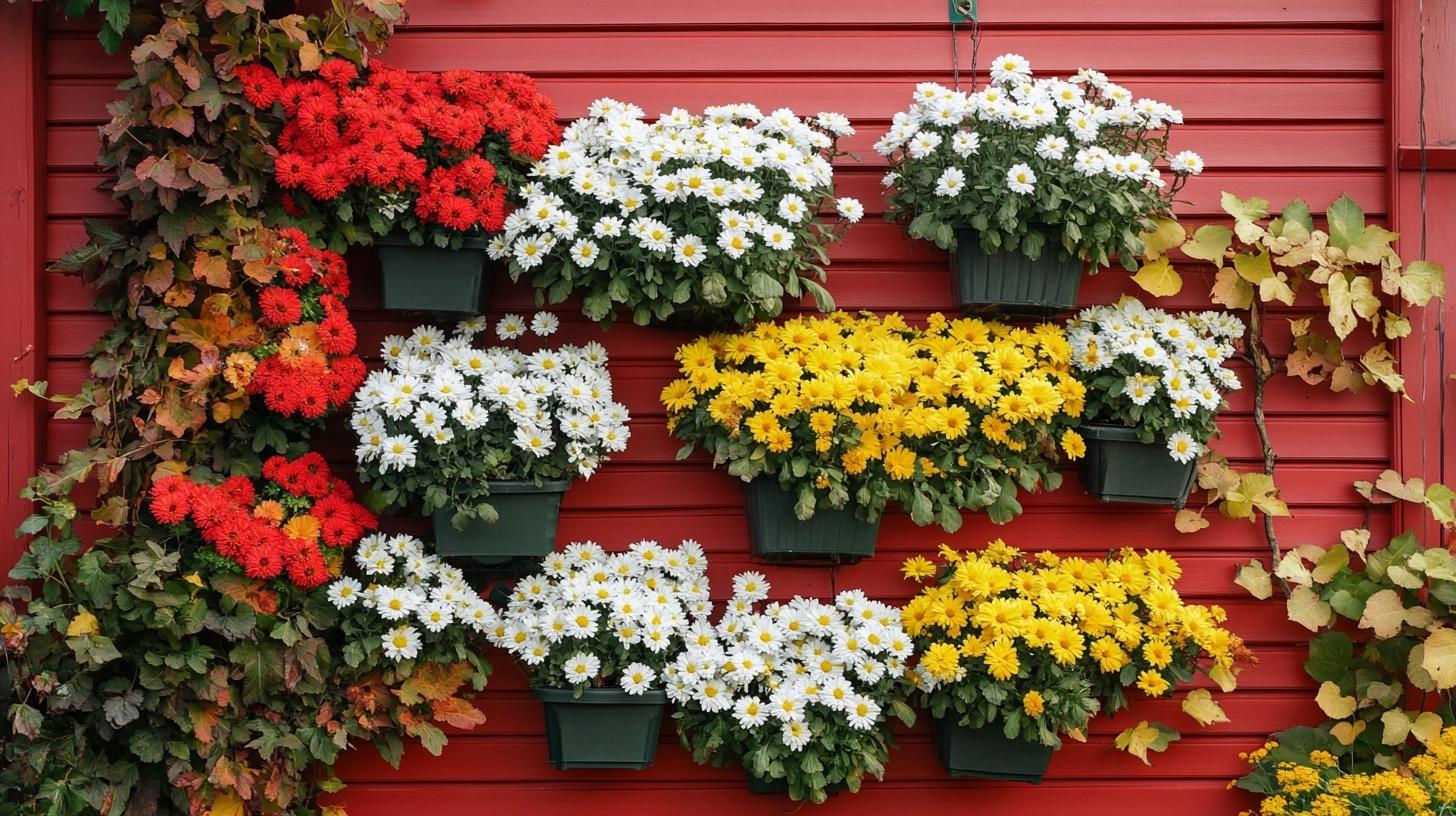 Make_a_Flower_Wall_with_Potted_Mums