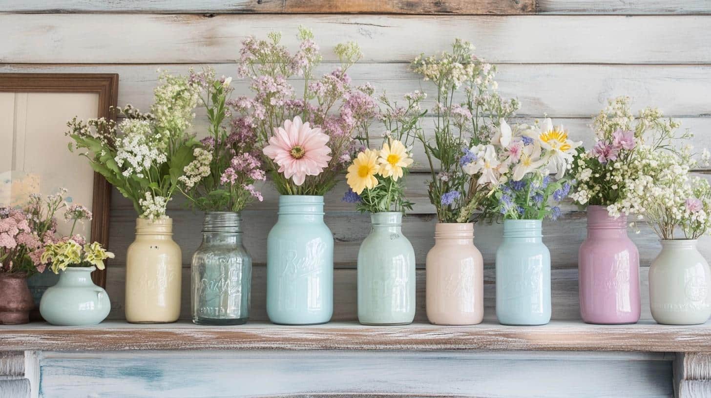 Painted_Mason_Jar_Vases