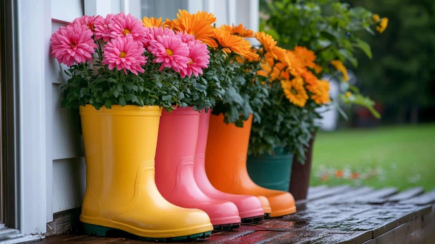 Plant_Mums_in_Old_Rain_Boots