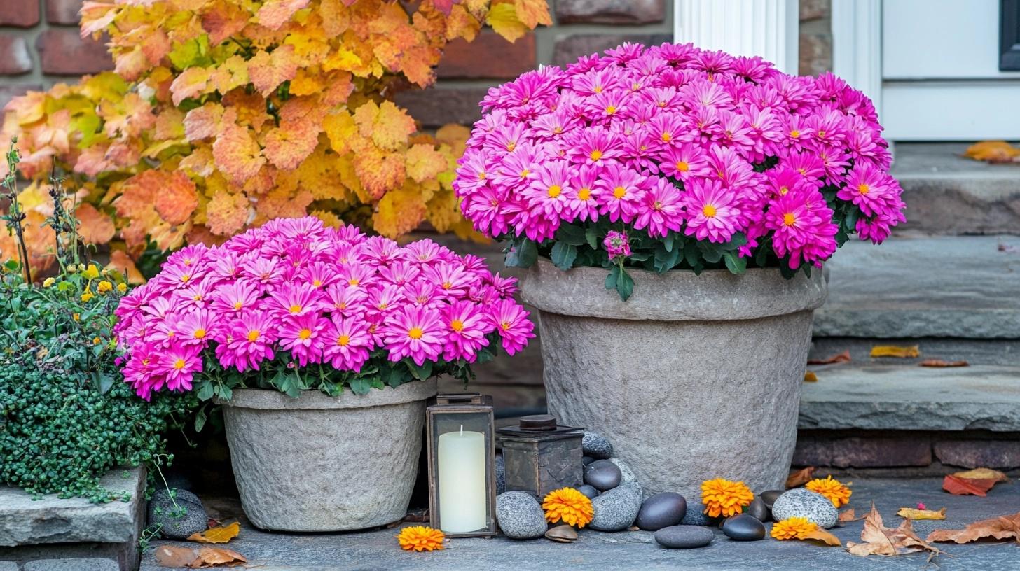 Stone_Planter_Mums