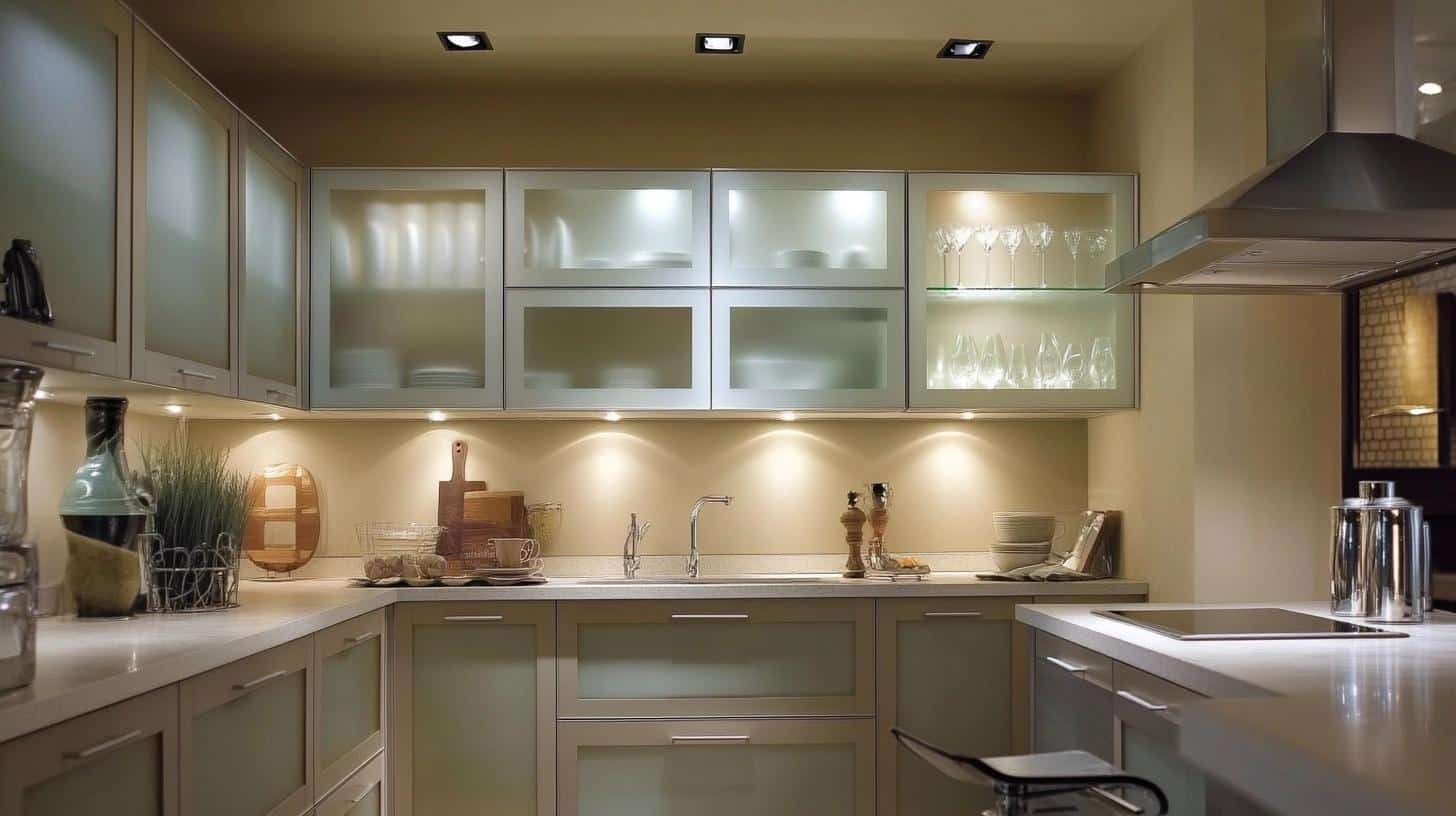 Taupe_Cabinets_with_Frosted_Glass