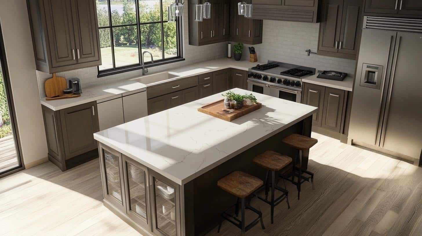 Taupe_Cabinets_with_White_Quartz_Countertops