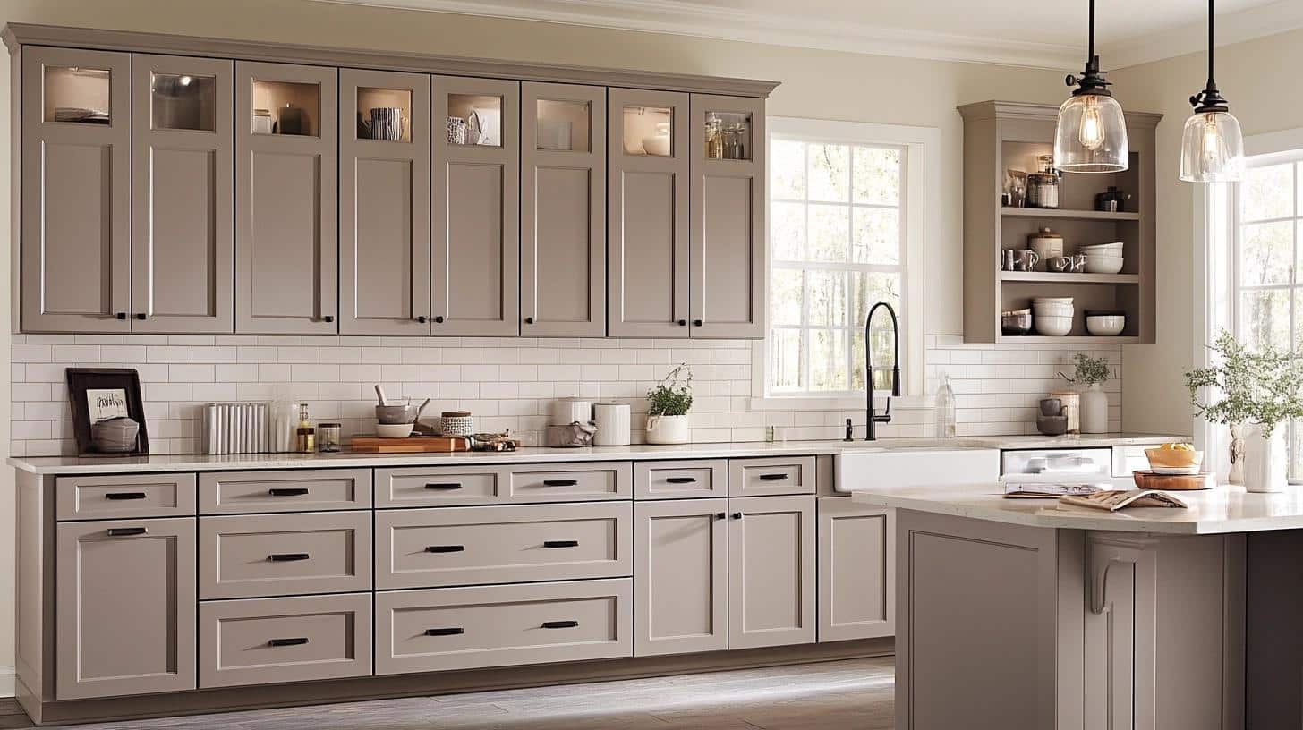 Taupe_Kitchen_with_Shaker_Cabinets