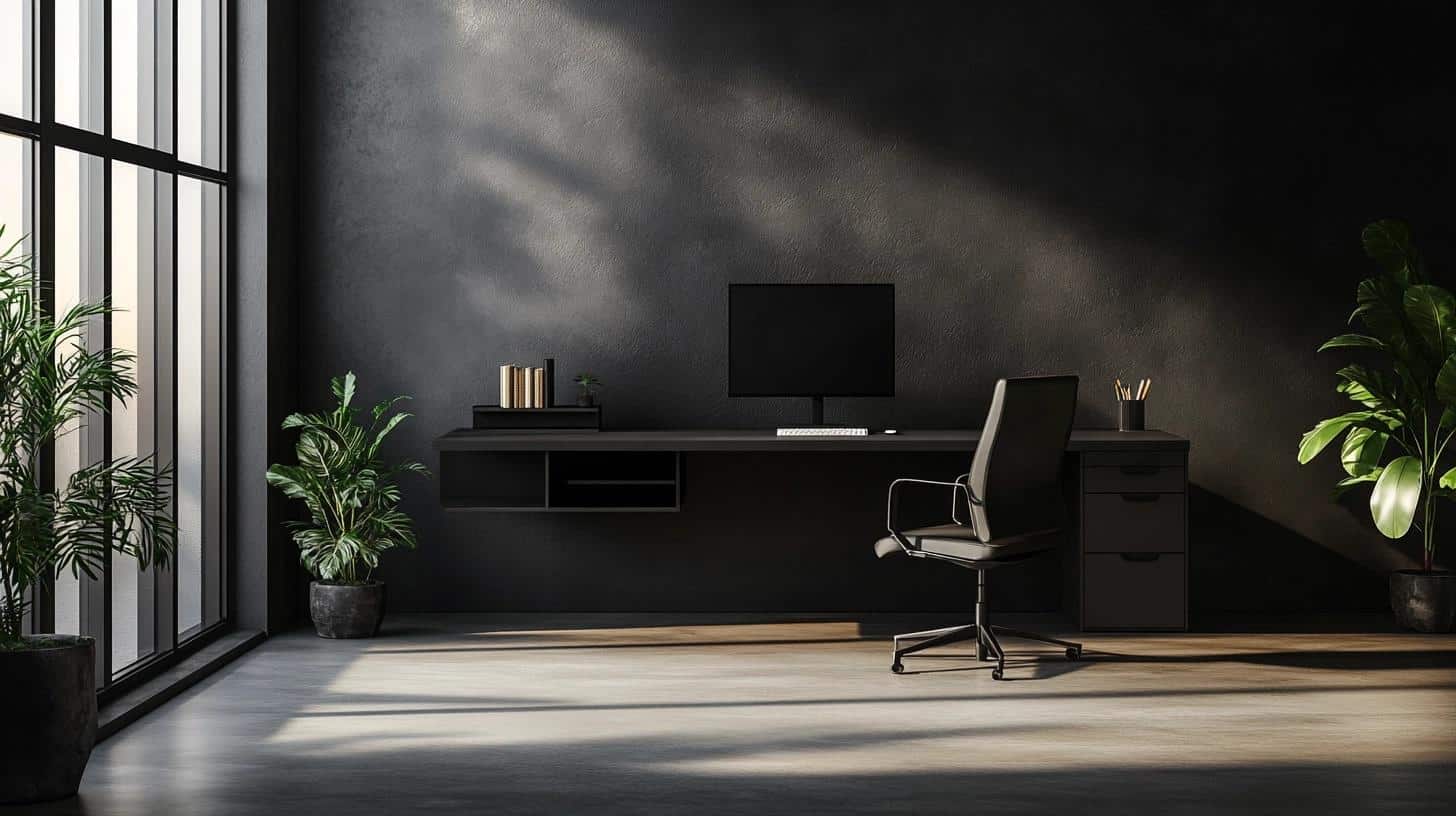 Matte_Black_Floating_Desk_with_Hidden_Storage