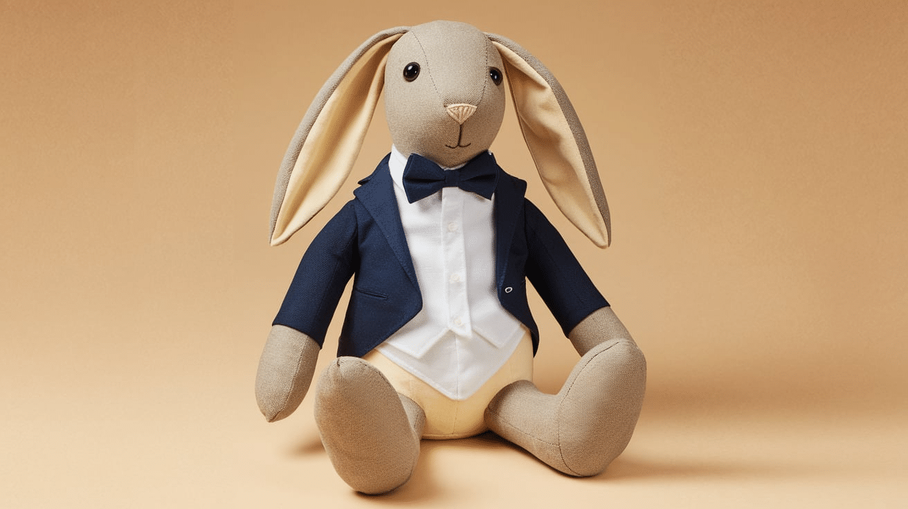 Stuffed_Bunny_with_a_Bow_Tie