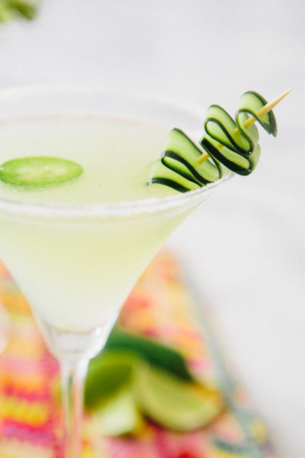 cucumber jalapeño margtini A House in the Hills