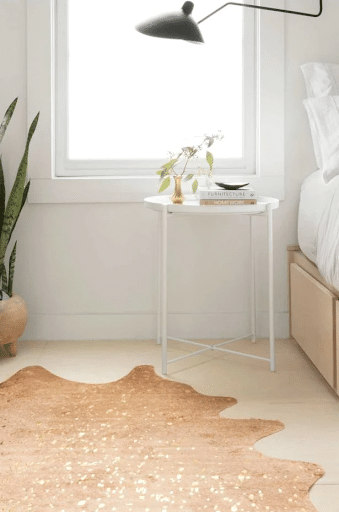 soften the space with rugs 