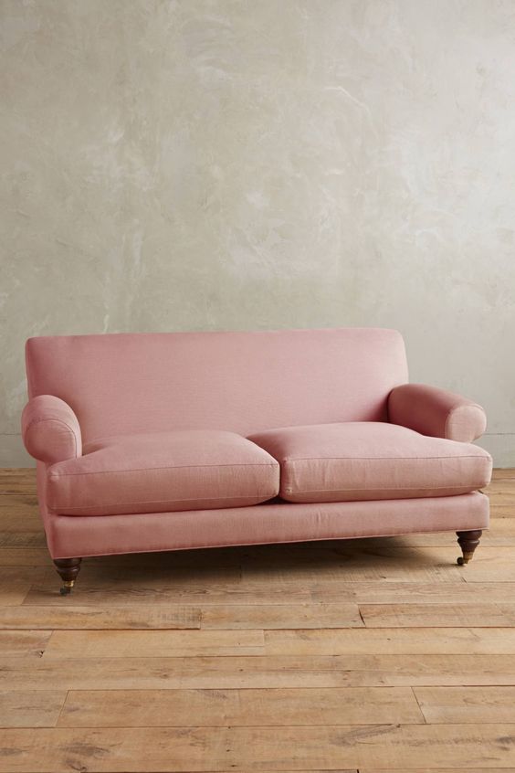 Two Cushion Pink sofa