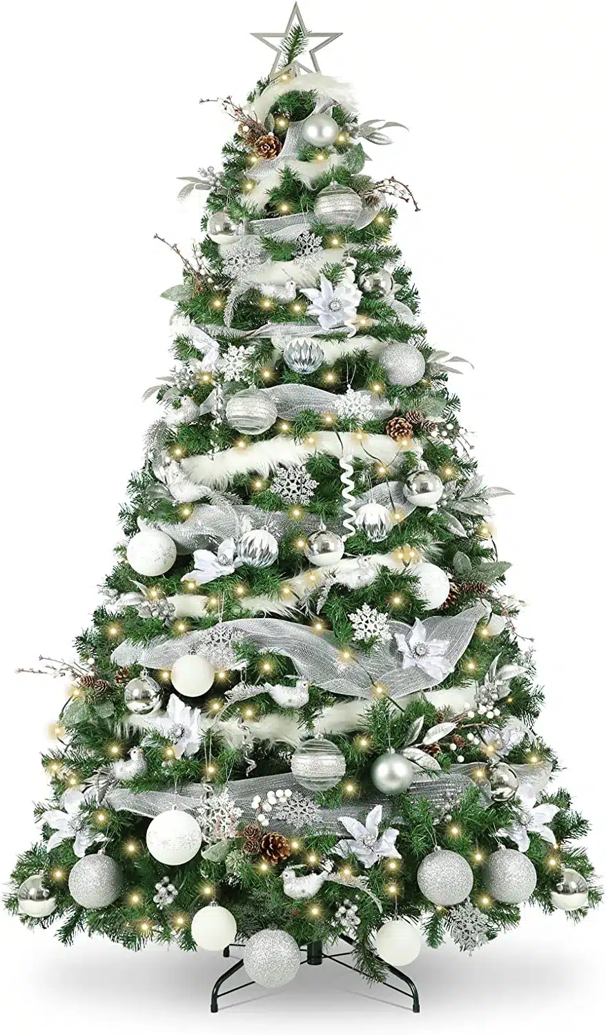 WBHome 5FT Decorated Artificial Christmas Tree