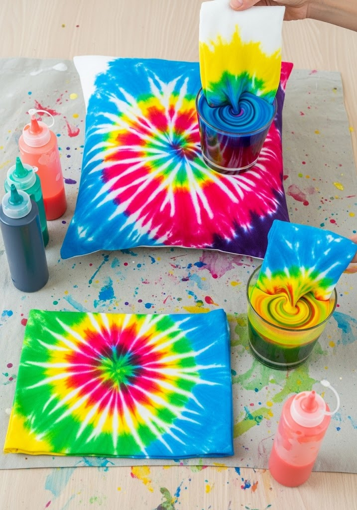 DIY Watercolor Throw Pillow