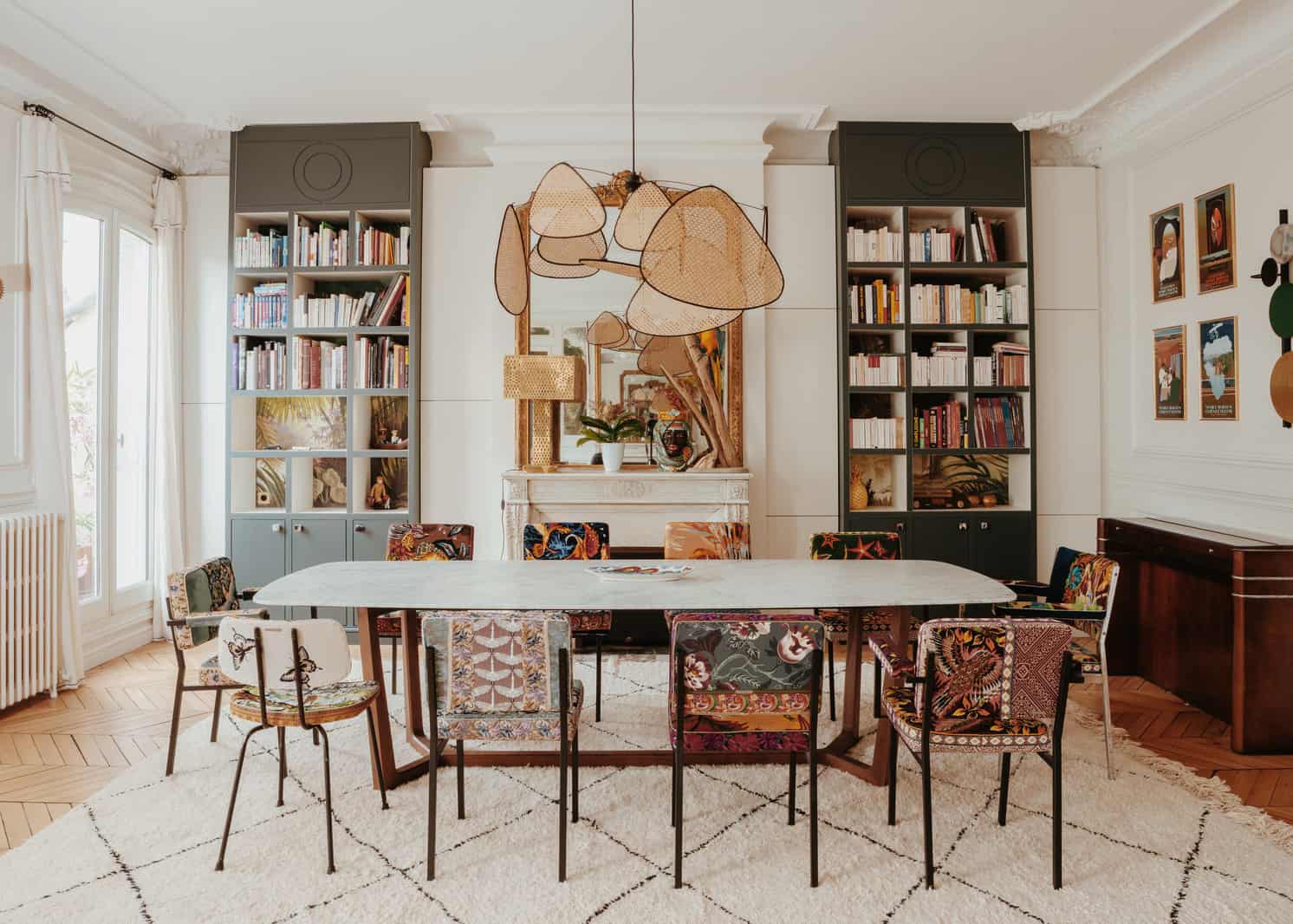 European+Bohemian+dining+room