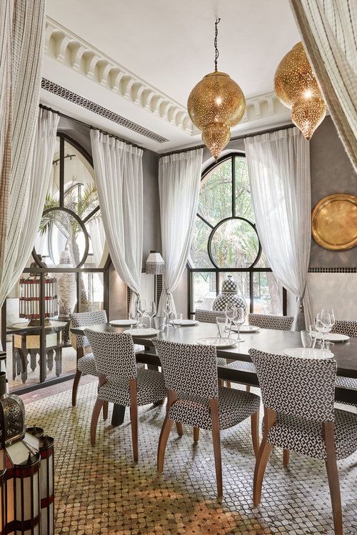 Moroccan Boho dining room