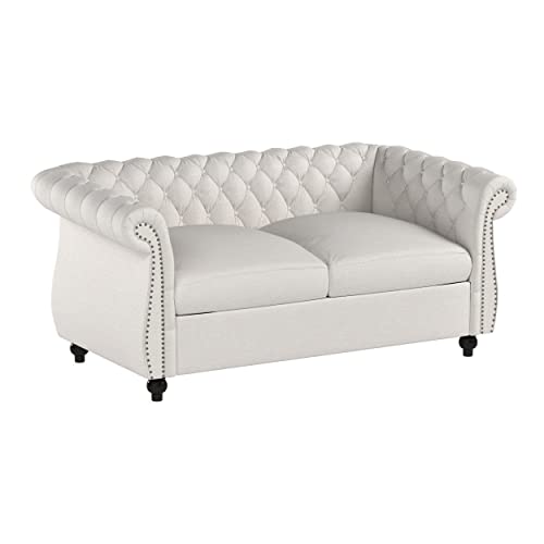 Traditional Chesterfield Loveseat Sofa