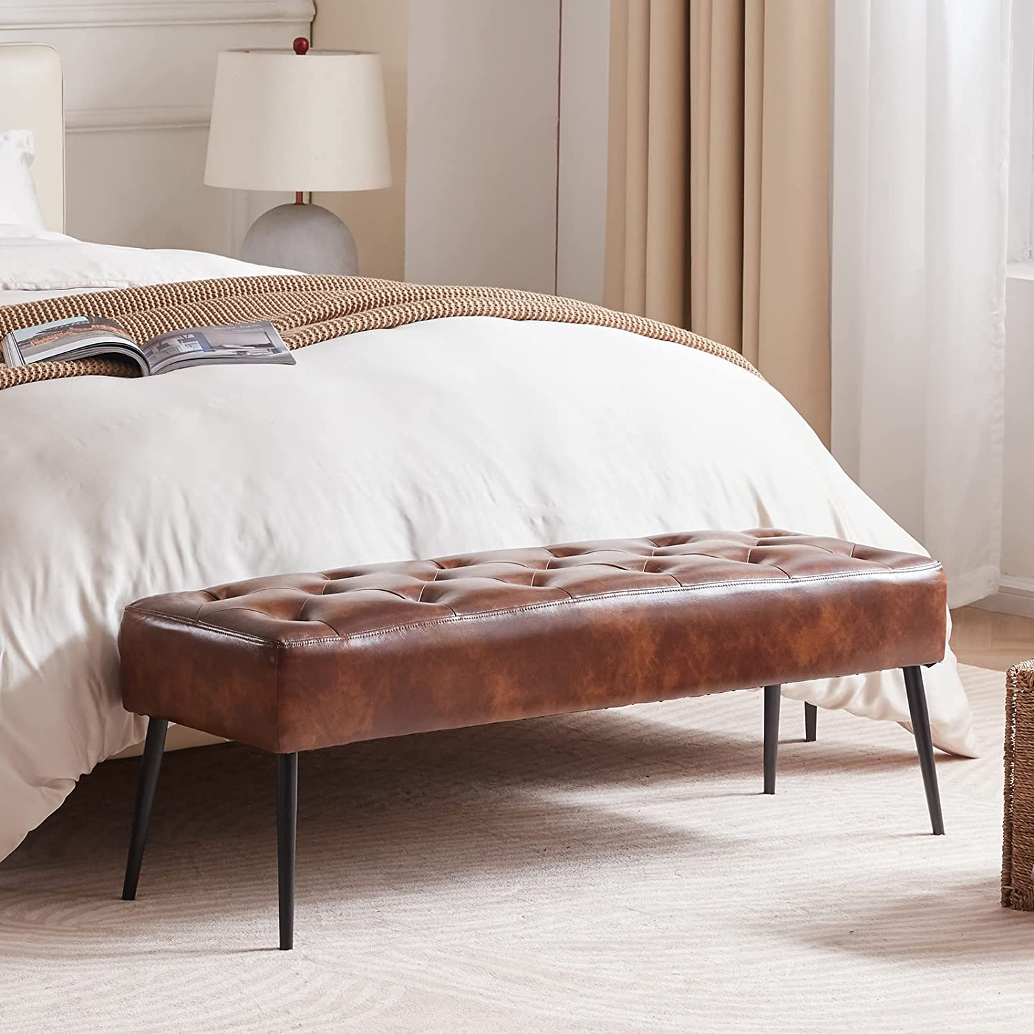 Tufted bed-end Bench