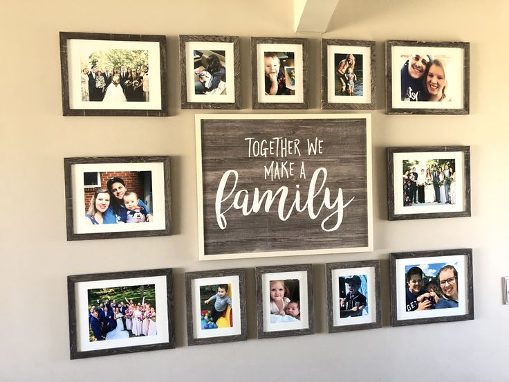 A Gallery Wall of Family Portraits