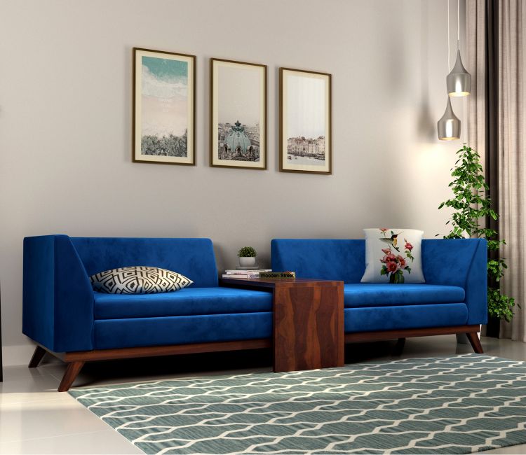Matilda Modern Glam 3-Seater Velvet Sofa