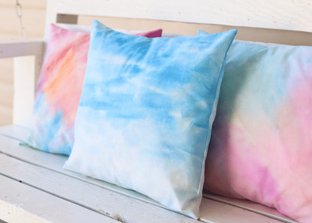 DIY Watercolor Throw Pillows