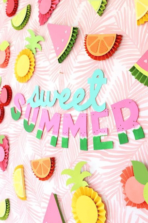 DIY Sweet Summer Letter Banner 