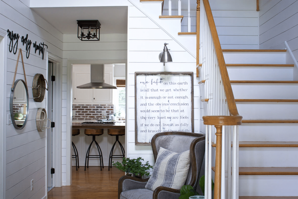 Cozy Nook With a Chair and Decorative Hangings