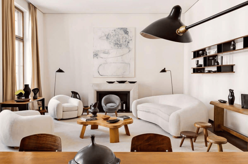 interior design elements in Parisian apartments