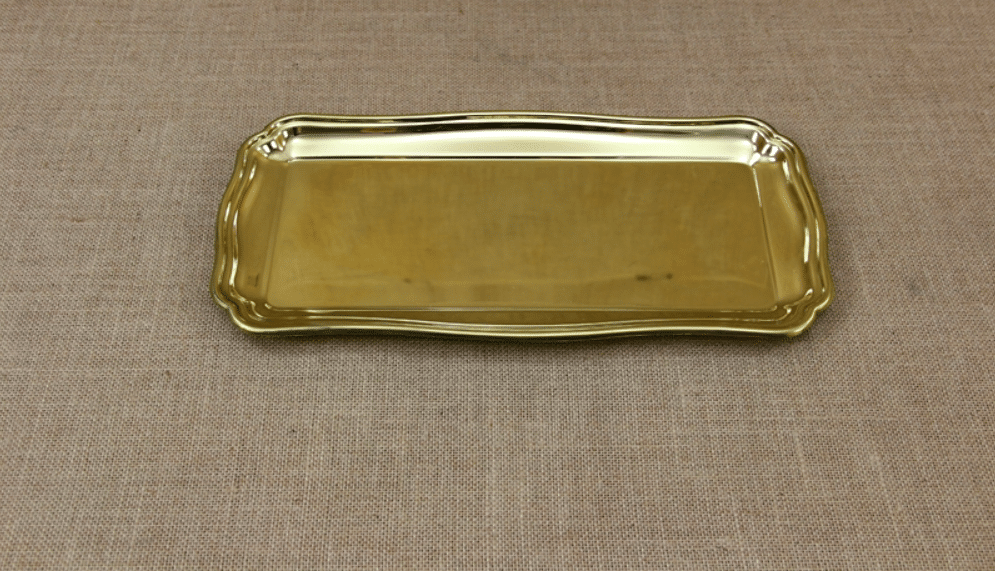 Vintage Tray Made of Gold or Brass