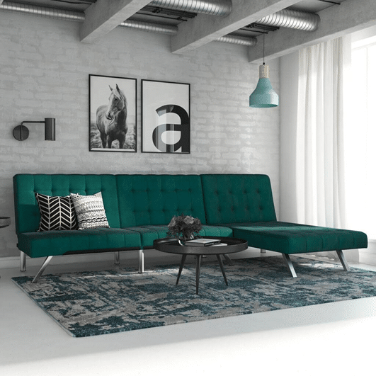Smart Sectional Velvet Sofa