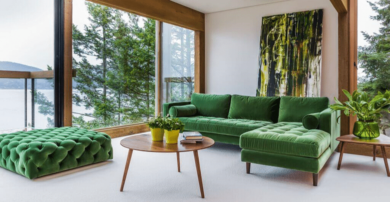 24 Beautiful Lush Green Velvet Sofas for Creating a Cozy Living Room