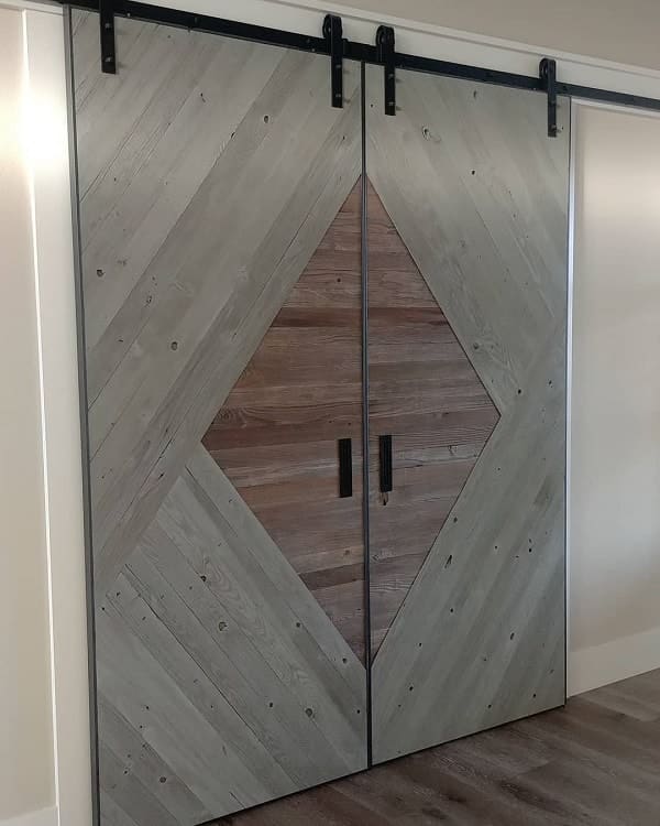 large double modern barn door