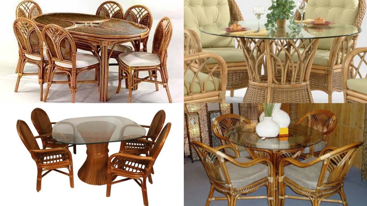 cane dining table 