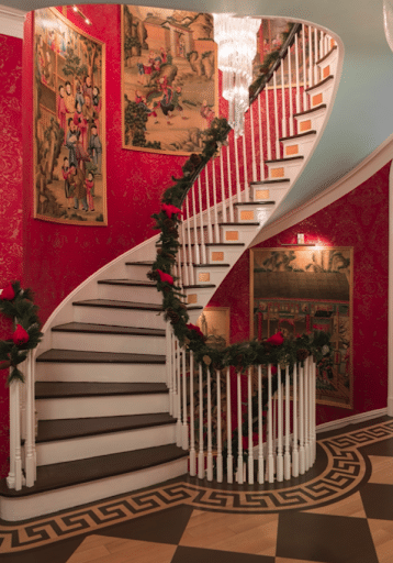 mix and match staircase decorations