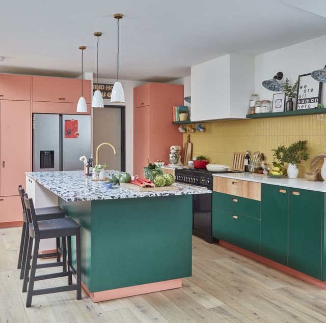 Colorful Tinge to a Boring kitchen