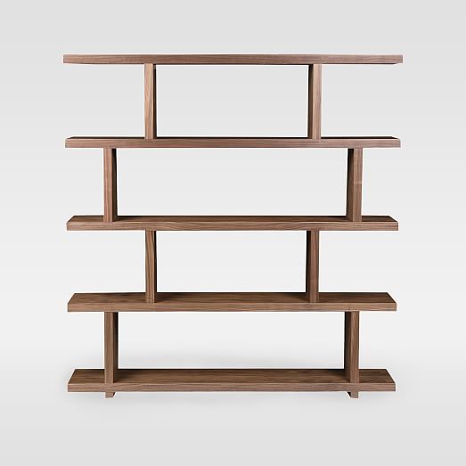 staggered shelf